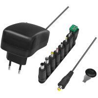 LogiLink Universal Netzteil mit USB-Port, 24 Watt, schwarz