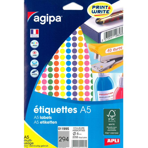 agipa Markierungspunkte, Durchmesser: 24 mm, rund, gr&uuml;n