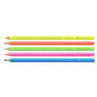 FABER-CASTELL Dreikant-Buntstift Colour GRIP, neonblau
