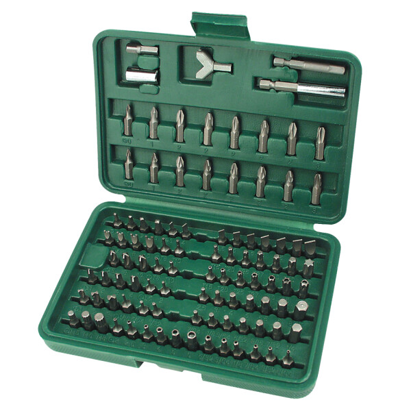 BRÜDER MANNESMANN Bit-Satz-Box, 100-teilig, in einer Box