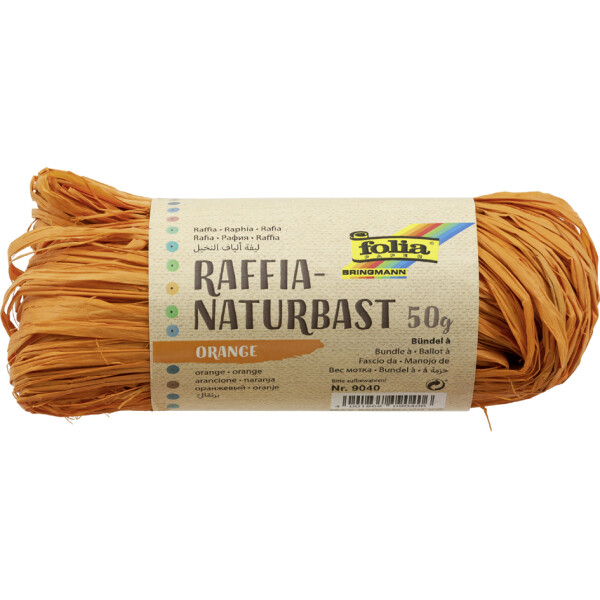 folia Raffia-Naturbast, 50 g, schwarz