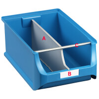 allit Trennsteg für Sichtlagerkasten ProfiPlus 5,...