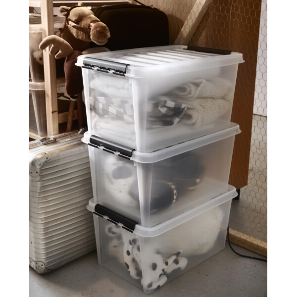 smartstore Aufbewahrungsbox CLASSIC 46 L, Clips: weiß