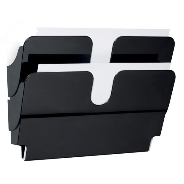 DURABLE Wand-Prospekthalter-Set "FLEXIPLUS 2", A4, 2 Fächer