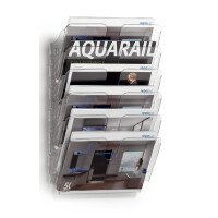 DURABLE Wand-Prospekthalter-Set "FLEXIPLUS 2", A4, 2 Fächer
