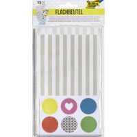 folia Papiertüten, 120 x 60 x 210 mm, mit Motiven,...