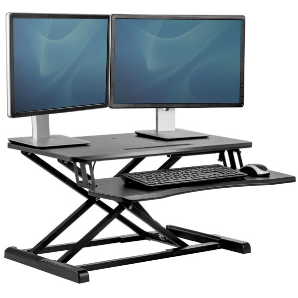 Fellowes Sitz-Steh Workstation Corsivo, schwarz