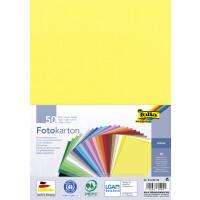 folia Fotokarton, DIN A4, 300 g qm, 25 Farben sortiert