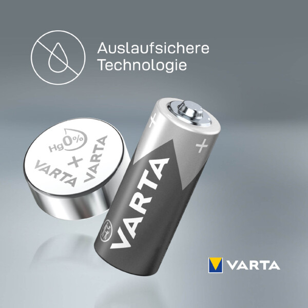 VARTA Silber-Oxid Uhrenzelle, V301 (SR43), 1,55 Volt