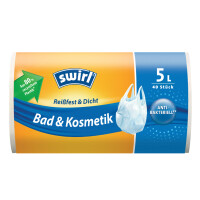 swirl Mülleimerbeutel, mit Tragegriff, transparent,...