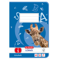 herlitz Schulheft x.book, DIN A5, Lineatur 7 kariert