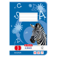 herlitz Schulheft x.book, DIN A5, Lineatur 7 kariert