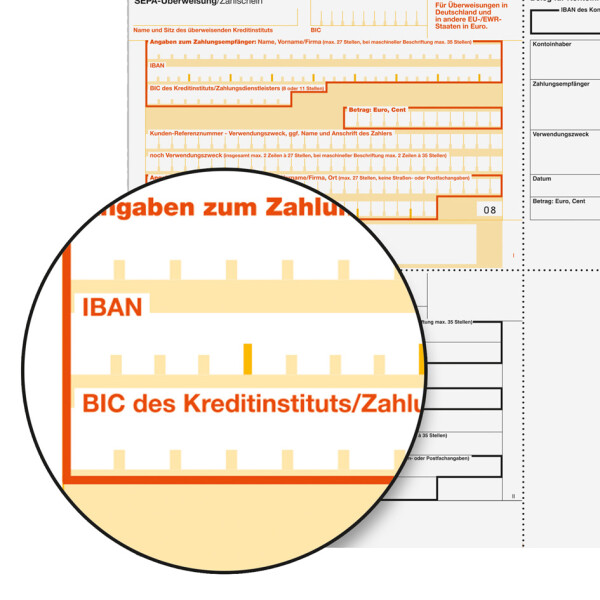 sigel Bankformular "PC-SEPA-Überweisung", DIN A4