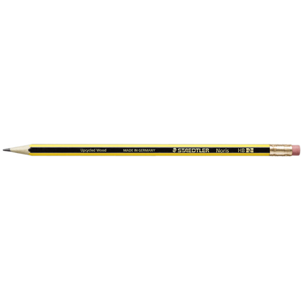 STAEDTLER Bleistift Noris mit Radierer, sechseckig