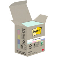 Post-it Haftnotizen Recycling notes, 51 x 38 mm, mehrfarbig