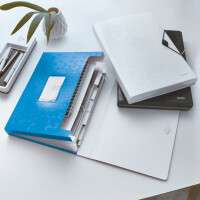 LEITZ Fächermappe WOW, A4, PP, 6 Fächer, blau