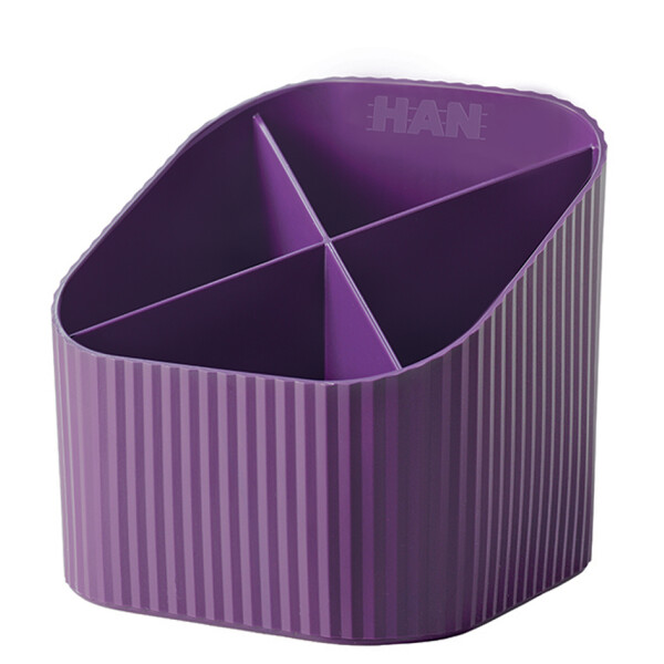 HAN Multiköcher Re-X-LOOP, Öko-Kunststoff, 4 Fächer, lila