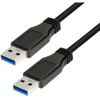 LogiLink USB 3.0 Kabel, USB-A - USB-A Stecker, 3,0 m,schwarz