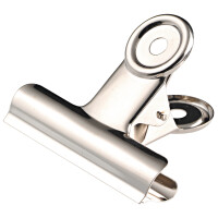 Wonday Briefklemmer aus Metall, Farbe: nickel, Breite: 20 mm