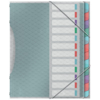 Esselte Ordnungsmappe ColourBreeze, A4, PP, 12 Fächer