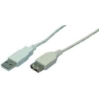 LogiLink USB 2.0 Verlängerungskabel, schwarz, 2,0 m