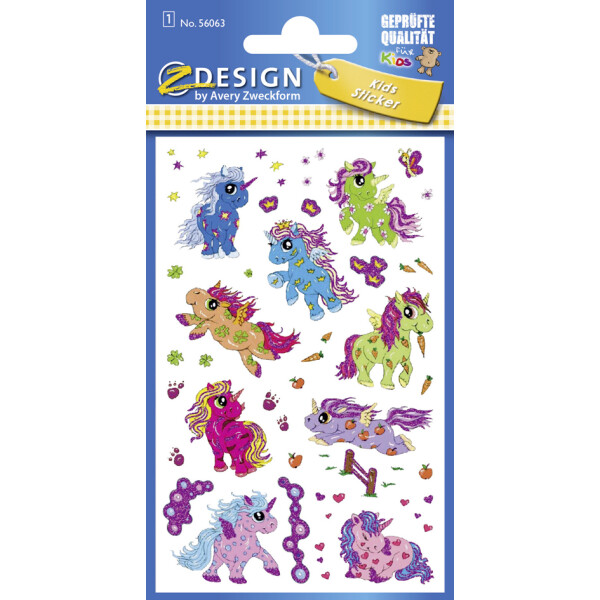 AVERY Zweckform ZDesign KIDS Glitter-Sticker "Alpaka"