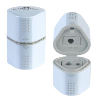 FABER-CASTELL Dreifach-Spitzdose GRIP, silber