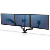 Fellowes Dreifach-Monitorarm Platinum, schwarz