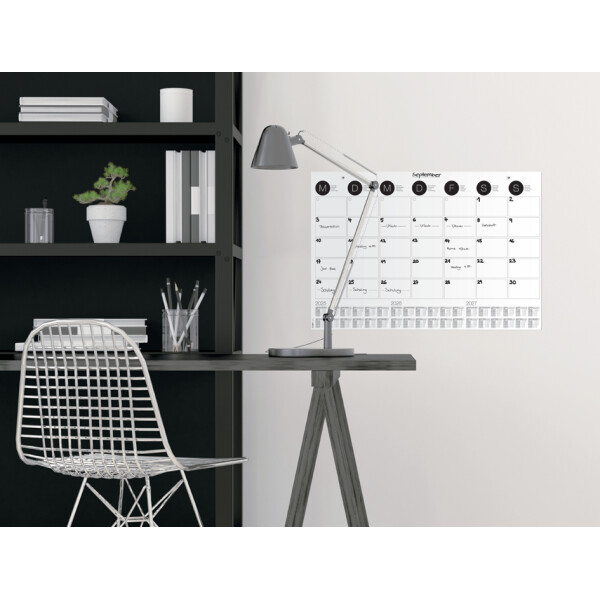 sigel Papier-Schreibunterlage Wandkalender, schwarz-weiß