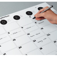 sigel Papier-Schreibunterlage Wandkalender, schwarz-weiß