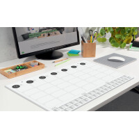 sigel Papier-Schreibunterlage Wandkalender, schwarz-weiß