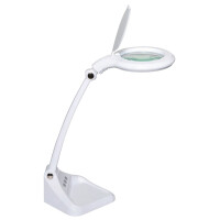 MAUL LED-Lupenleuchte MAULiris, dimmbar, weiß