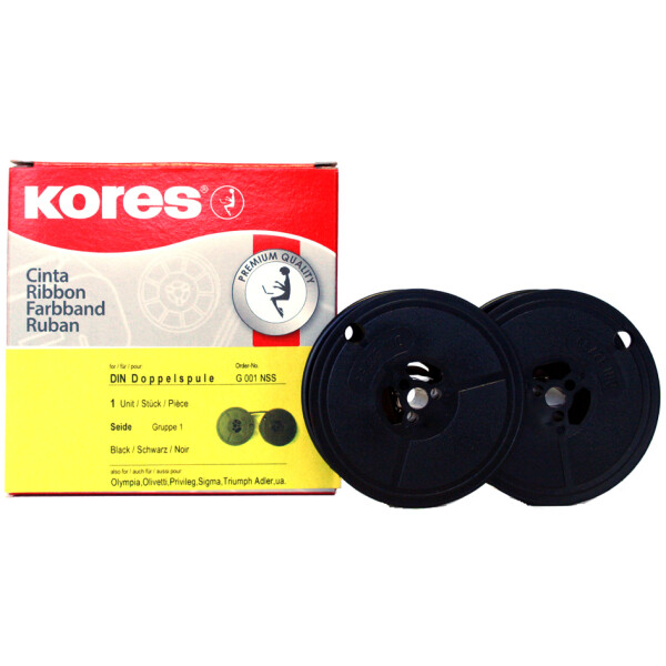 Kores Farbband für olivetti Praxis 20, Carbon, schwarz