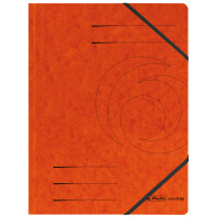 herlitz Eckspannermappe easyorga, A4, Karton, gelb