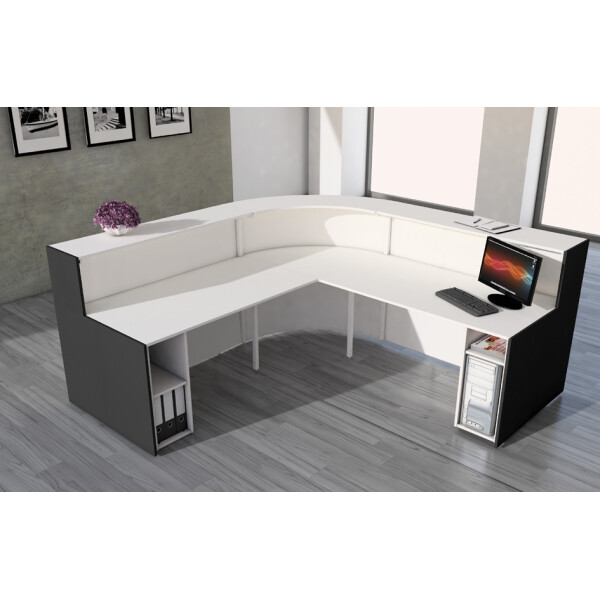 kerkmann Winkeltheke BARI, weiß anthrazit