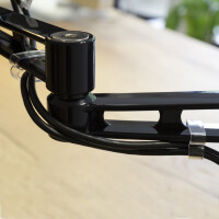 LogiLink Doppel-Monitorarm, bis 66,04 cm (26"), schwarz