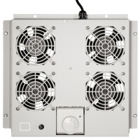 LogiLink Dachlüftereinheit, 4 Lüfter, schwarz...