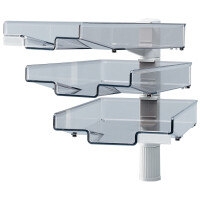 Hansa Schwenkflügler mit 3 Schalen, schwarz