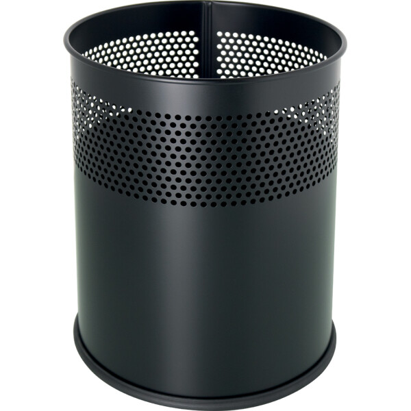 helit Edelstahl-Papierkorb "the dot", 15 Liter, silber