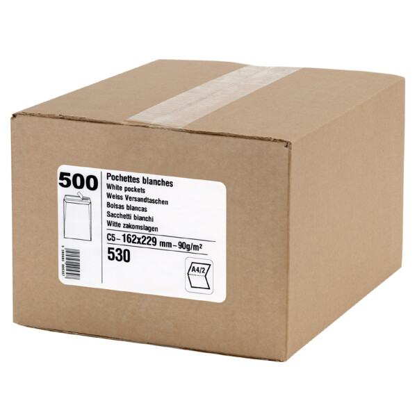 GPV Versandtaschen, B5, 176 x 250 mm, weiß, 90 g qm
