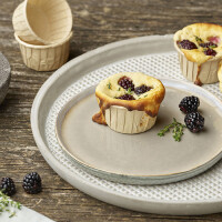 PAPSTAR Backform "pure", rund, 105 ml, braun