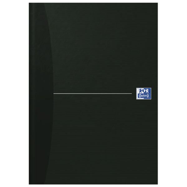 Oxford Notizbuch "Smart Black" - gebunden, DIN A4, liniert