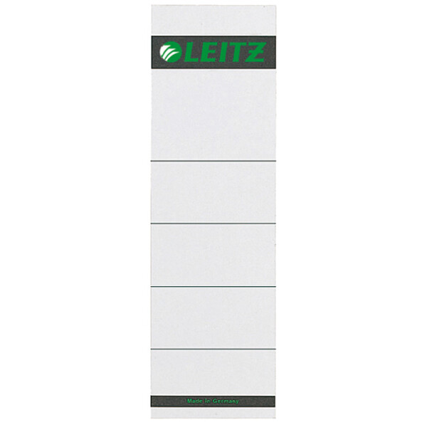 LEITZ Ordnerr&uuml;cken-Einsteckschild, 57 x 190 mm, Karton, grau