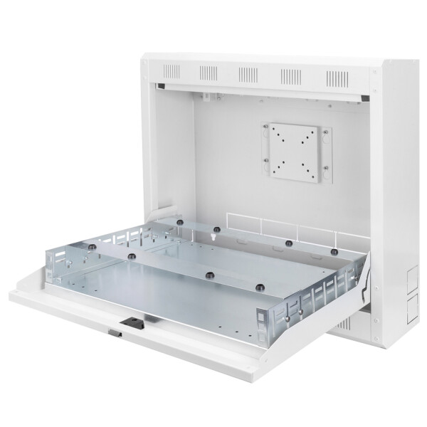DIGITUS 19" Wandverteiler für DVR, 580 x 160 x 550 mm, grau