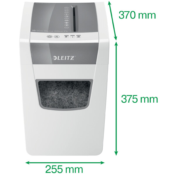 LEITZ Aktenvernichter IQ Home Office Slim, Partikel