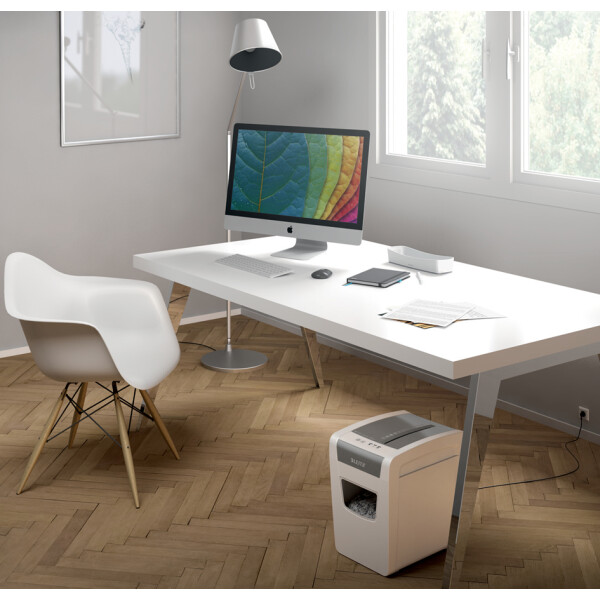 LEITZ Aktenvernichter IQ Home Office Slim, Partikel