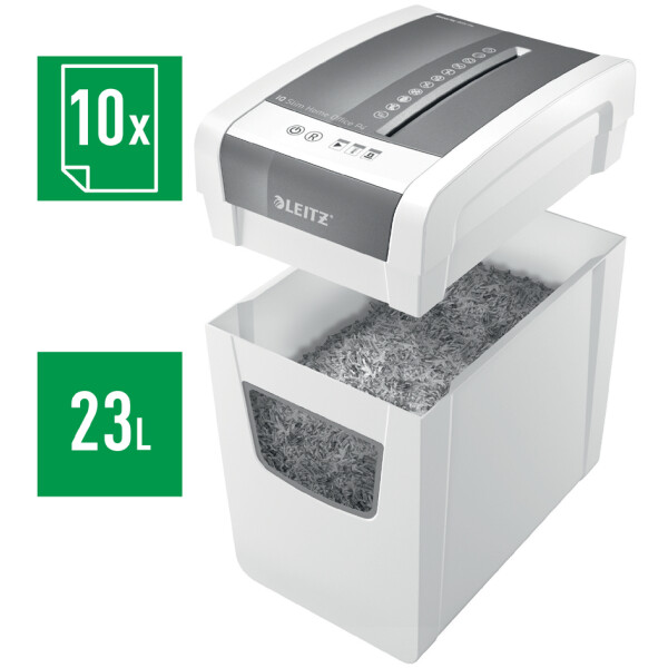 LEITZ Aktenvernichter IQ Home Office Slim, Partikel