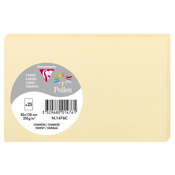 Pollen by Clairefontaine Briefkarte 82 x 128 mm, sonne