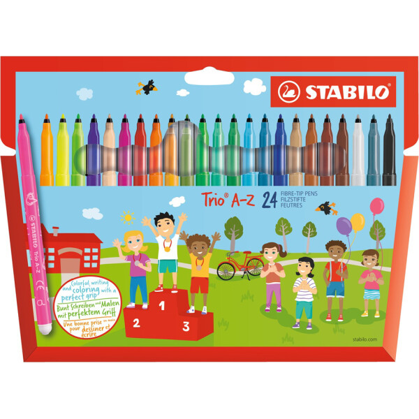 STABILO Fasermaler Trio A-Z, 18er Kartonetui
