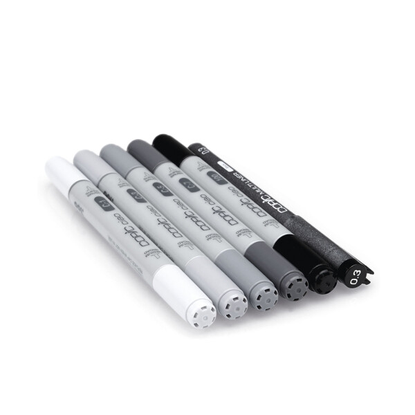 COPIC Marker ciao, 5+1 Set "Cool grey tones"